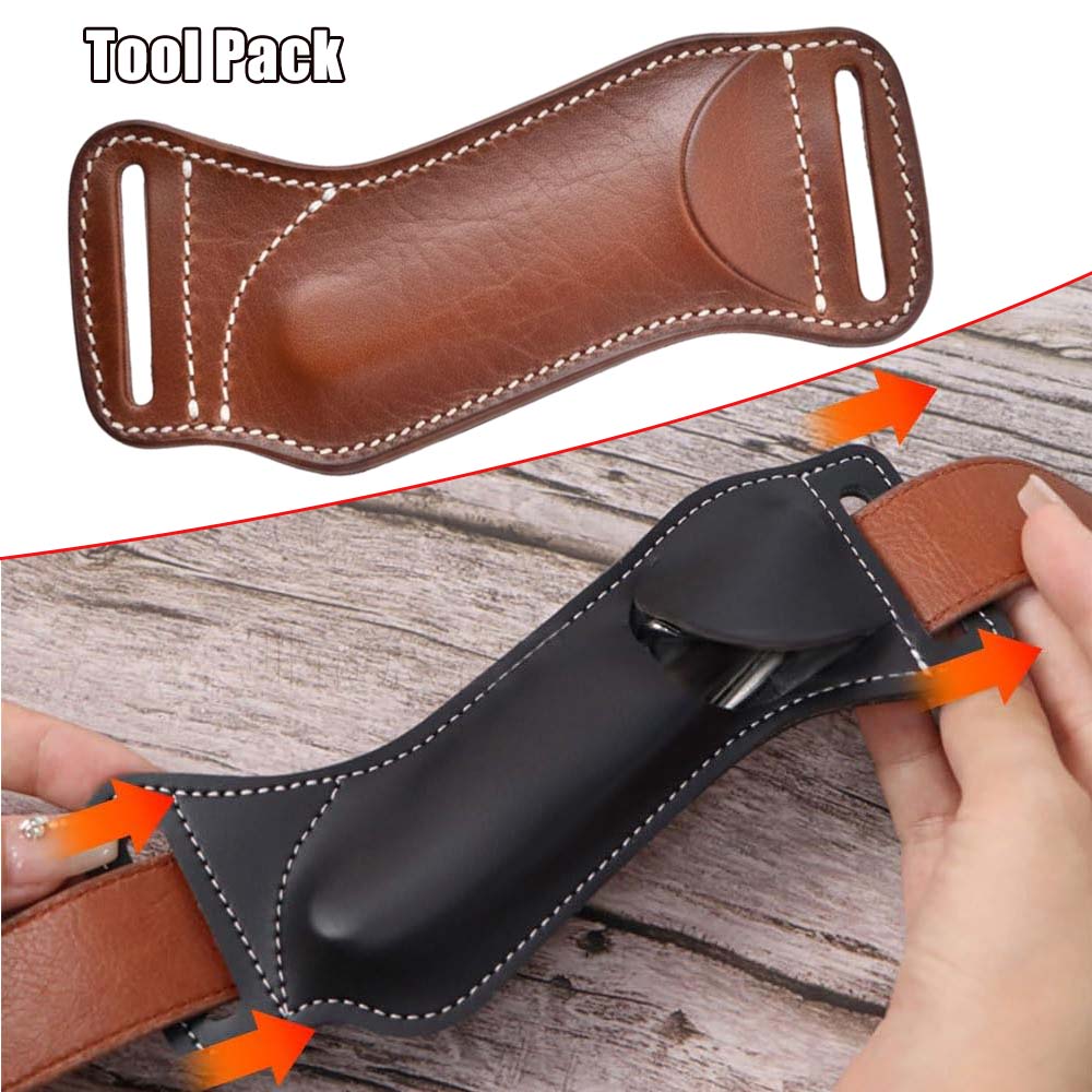 Leather Edc. Carry Pouch - 전술 도구 파우치 EDC 접이식 나이프