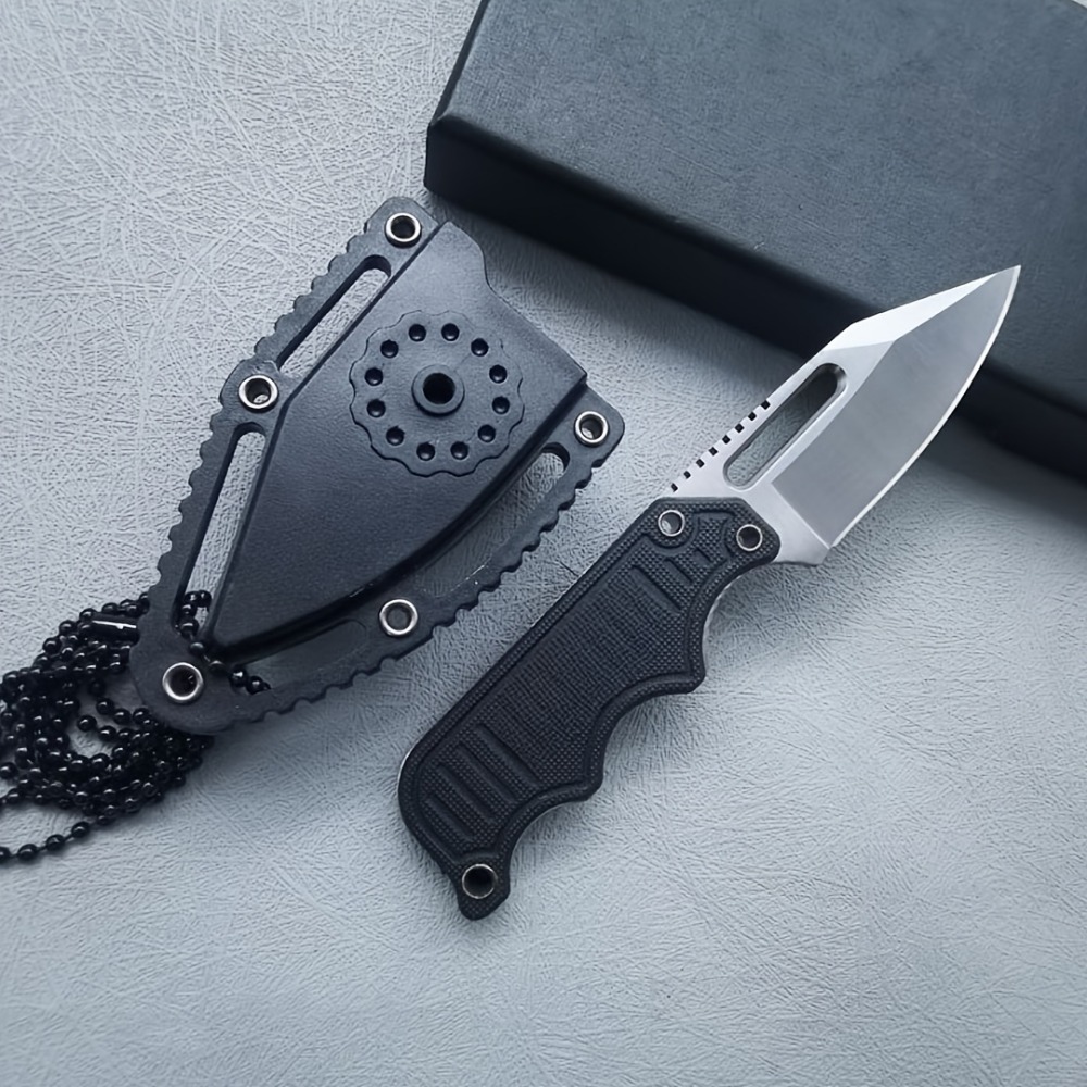 Edc Concealed Carry Knife - EDC 일상용 고정날 나이프 블랙 핸들