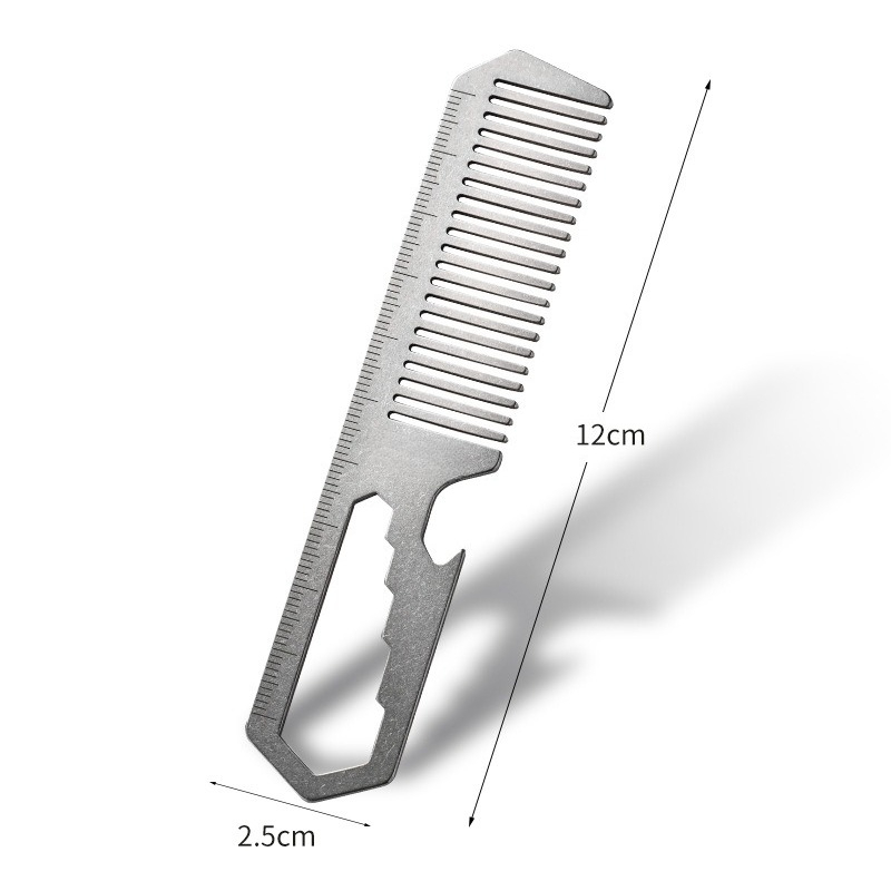 새로운 티타늄 합금 다기능 빗 일체형 병따개 휴대용 E - Comb Pocket Titanium 리뷰 및 가격