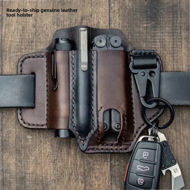 가죽 EDC 도구 파우치 야외 전술 손전등 홀더 허리  - Edc Carry Belt Pouch 리뷰 및 가격