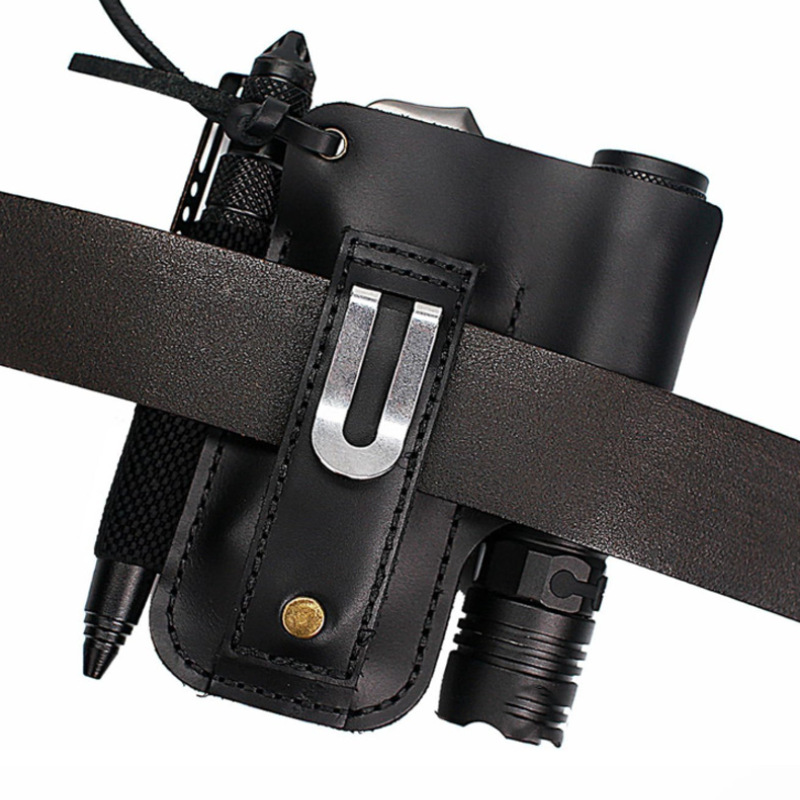 EDC 가죽 손전등 도구 홀스터 다기능 야외 전술 벨트 - Edc Carry Knife 리뷰 및 가격