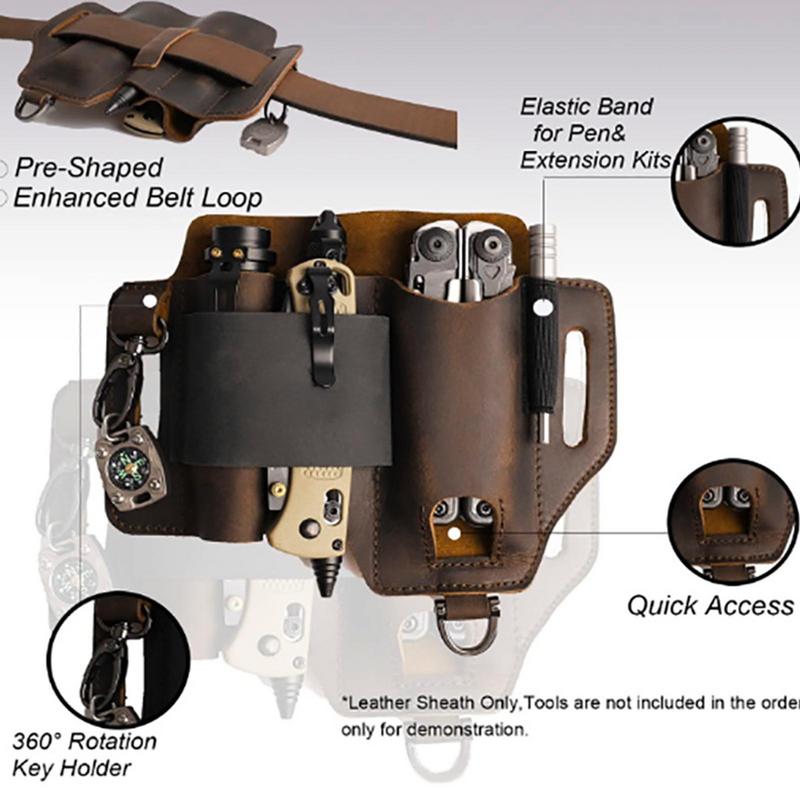 남성용 가죽 EDCs 주최자 외장 EDCs 벨트 외장  - Edc Able Carry 리뷰 및 가격