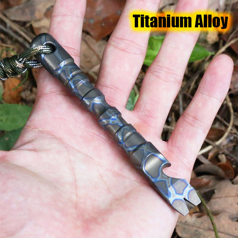 TC4 티타늄 합금 다기능 크로우 바 네일 풀러 병따개 - Titanium Pry Bar 리뷰 및 가격