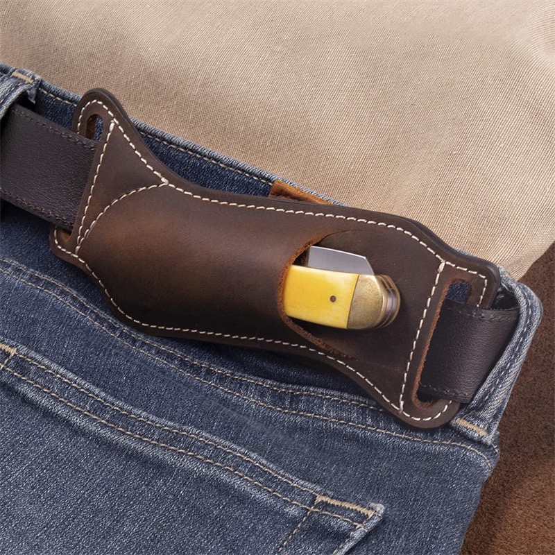 실외용 허리에 착용하는 천연 가죽 EDC 칼집/파우치  - Edc Carry Knife 리뷰 및 가격